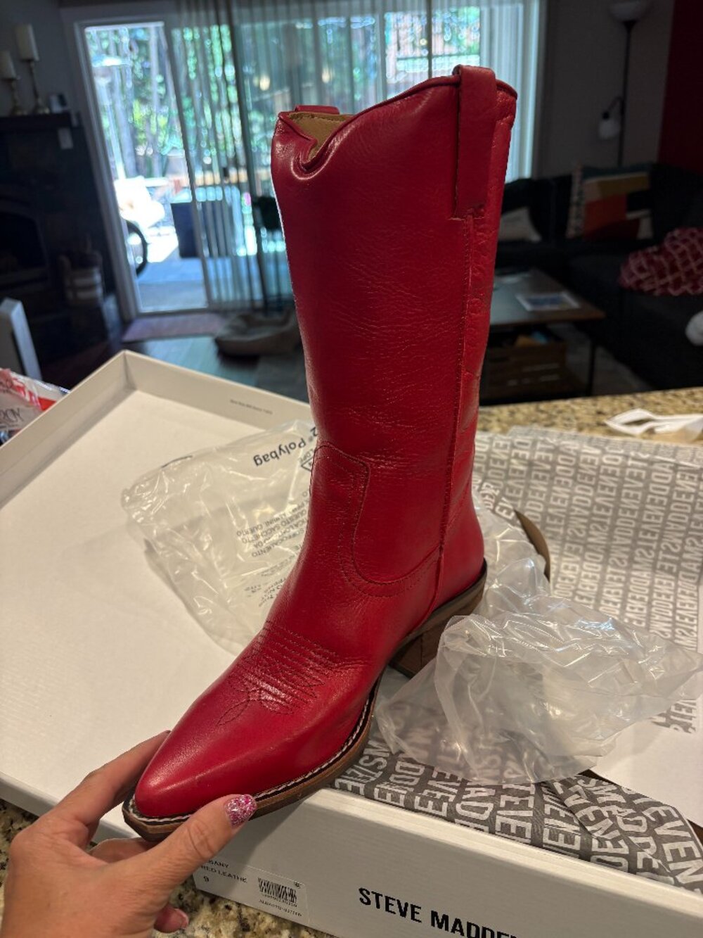 Steve Madden Albany Cowboy Boots | Size 9